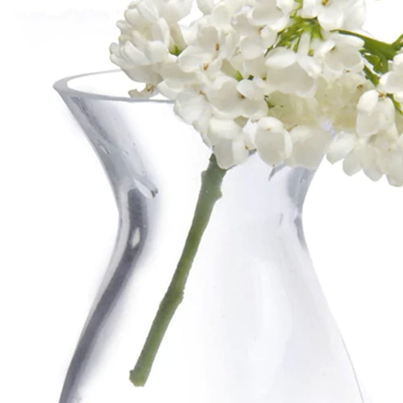 CHIVE â€˜Georgeâ€™ Glass Bottle Flower Vases â€” Set of 6 â€” Small, Elegant Clear Glass Bud Vases â€” Bulk Pack for Home Decor & Table Centerpieces â€” Shape 2 (Oval, 5" Tall, 2.5" Wide) - Image 4